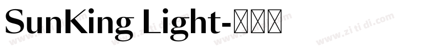 SunKing Light字体转换